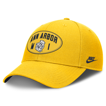 Unisex Nike  Maize Michigan Wolverines Legacy Letter & Location Rise Adjustable Hat