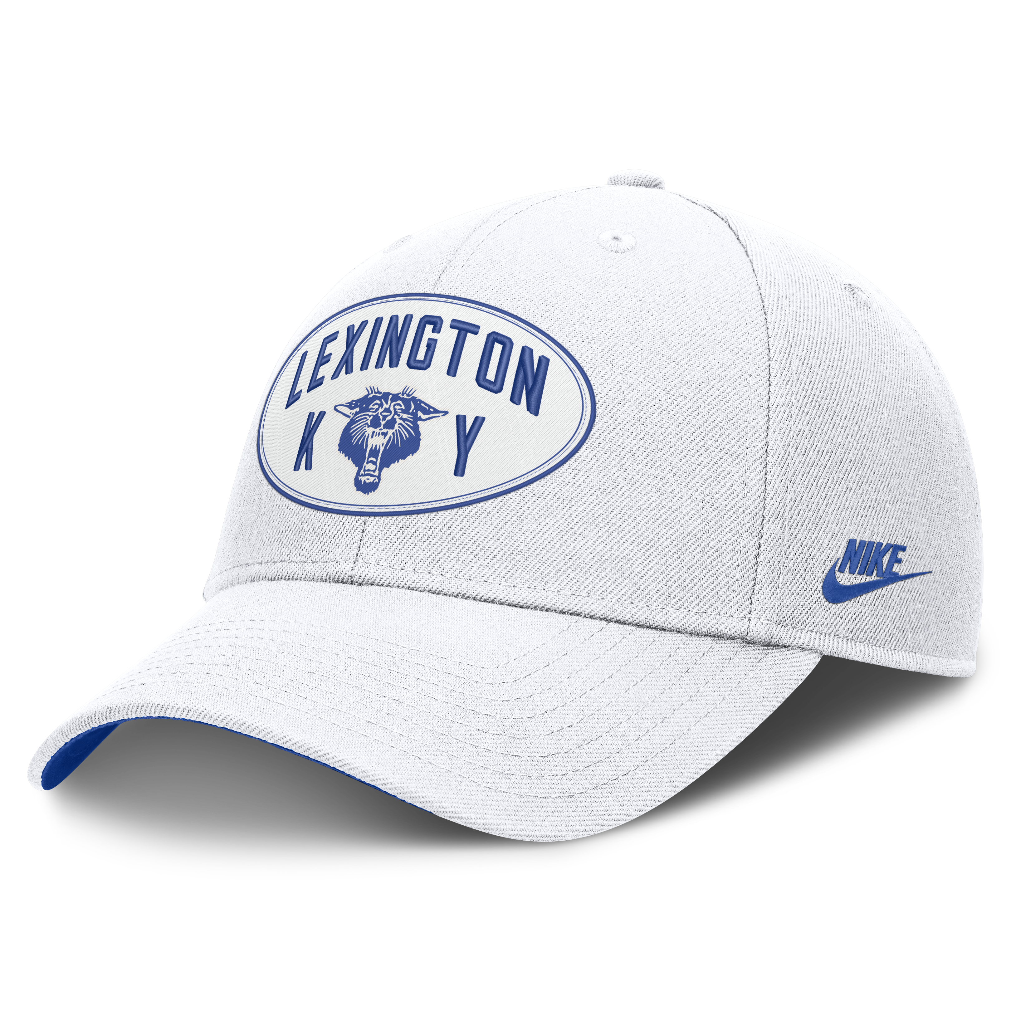 Unisex Nike  White Kentucky Wildcats Legacy Letter & Location Rise Adjustable Hat