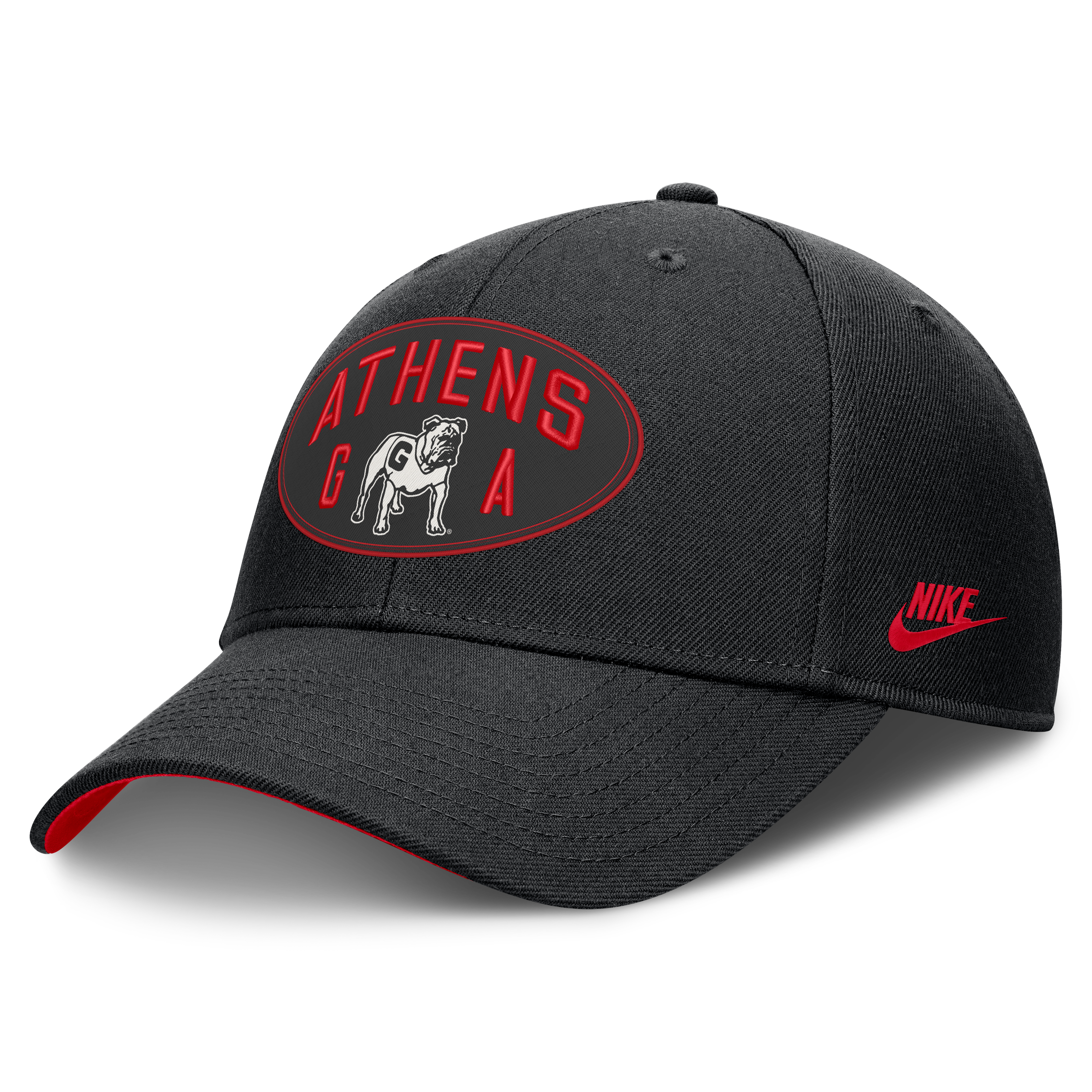 Unisex Nike  Black Georgia Bulldogs Legacy Letter & Location Rise Adjustable Hat