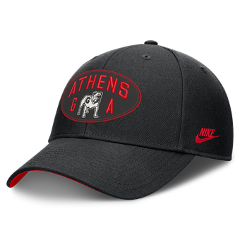 Unisex Nike  Black Georgia Bulldogs Legacy Letter & Location Rise Adjustable Hat