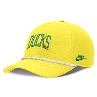 Unisex Nike Yellow Oregon Ducks Letter Rope Rise Adjustable Hat