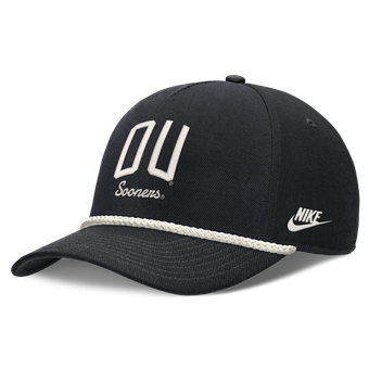 Unisex Nike Black Oklahoma Sooners Letter Rope Rise Adjustable Hat