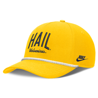 Unisex Nike Maize Michigan Wolverines Letter Rope Rise Adjustable Hat