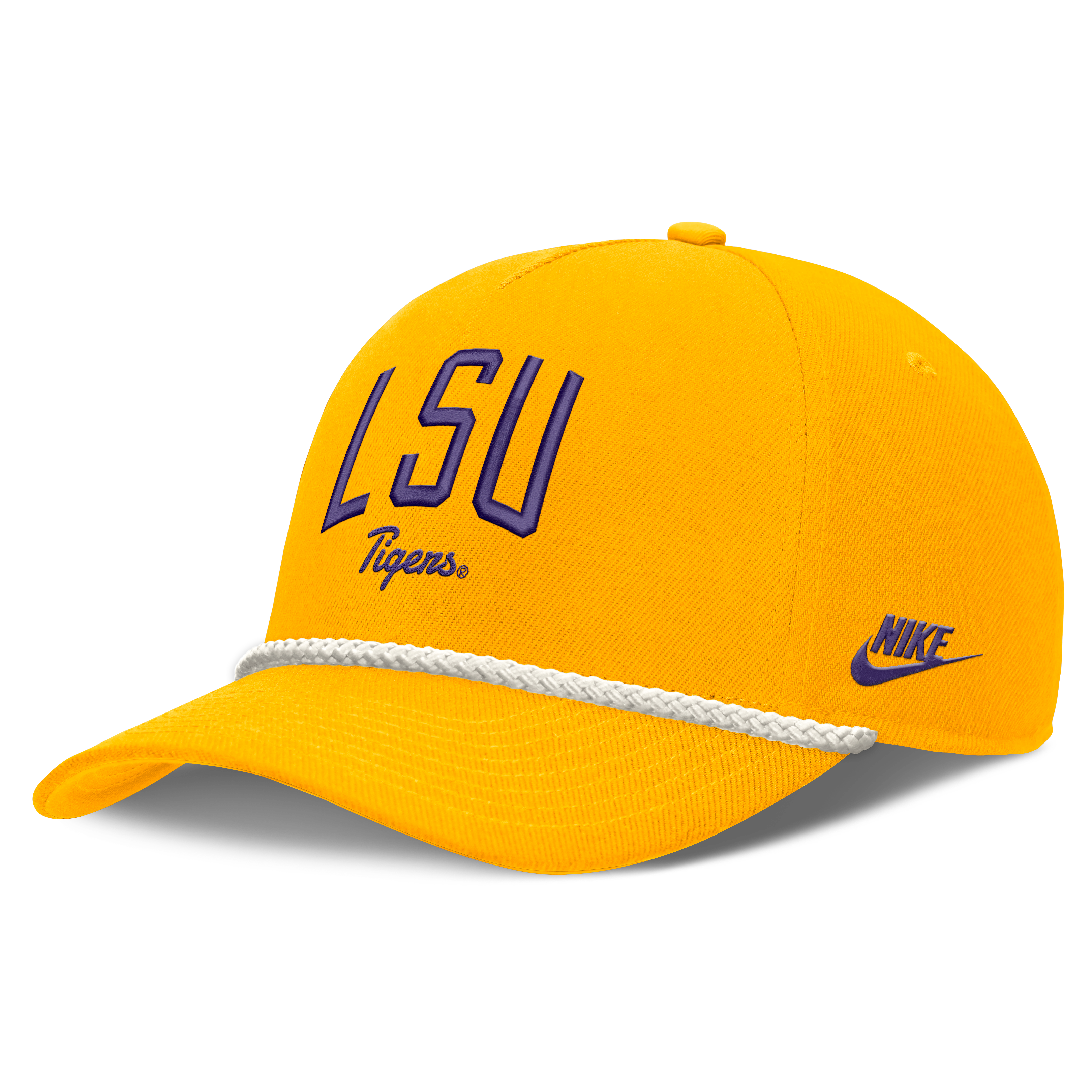 Unisex Nike Gold LSU Tigers Letter Rope Rise Adjustable Hat