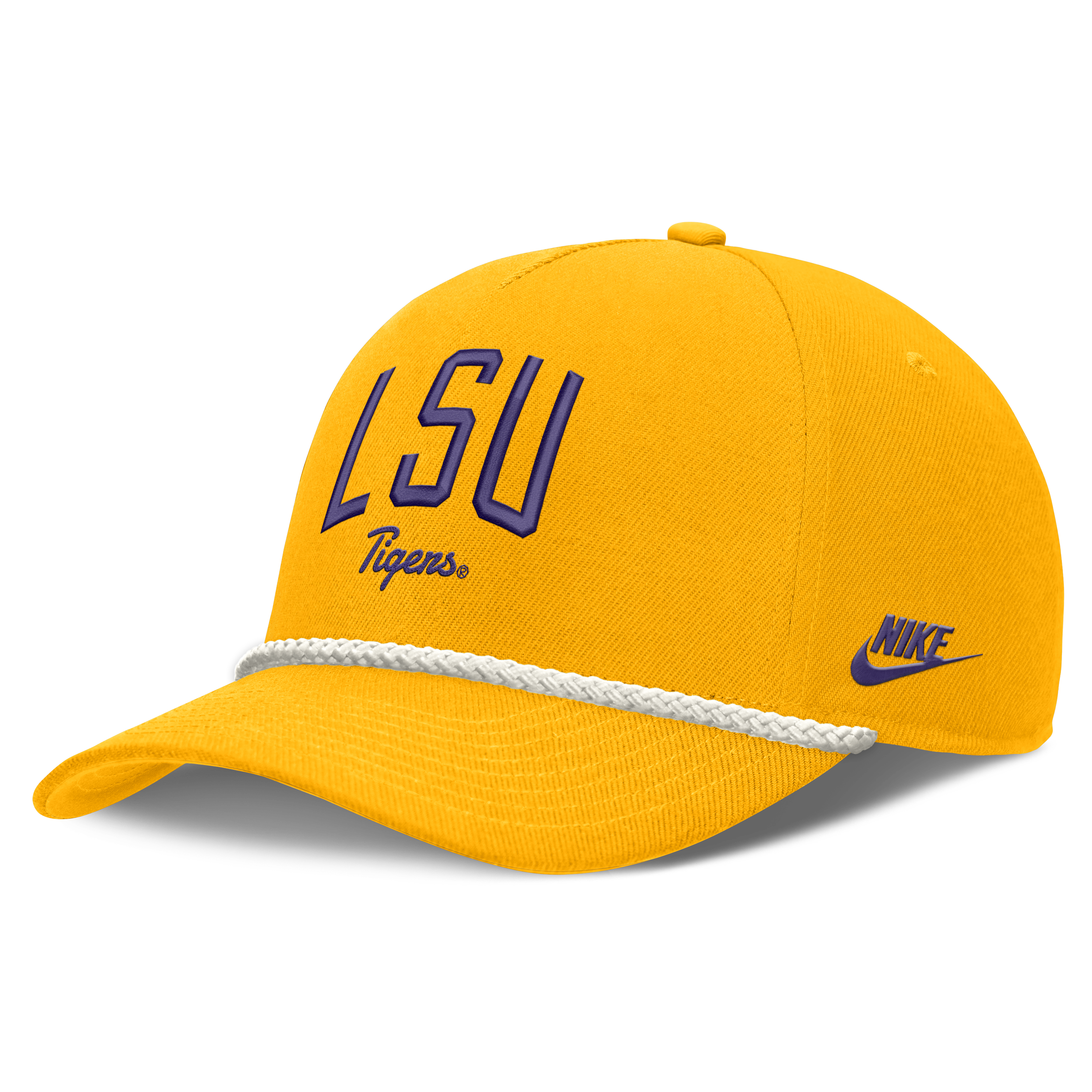 Unisex Nike Gold LSU Tigers Letter Rope Rise Adjustable Hat