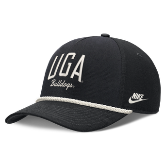 Unisex Nike Black Georgia Bulldogs Letter Rope Rise Adjustable Hat