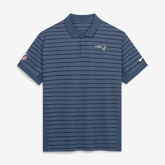 Men's Nike  Blue New England Patriots Rivalries Collection Sideline Victory Polo