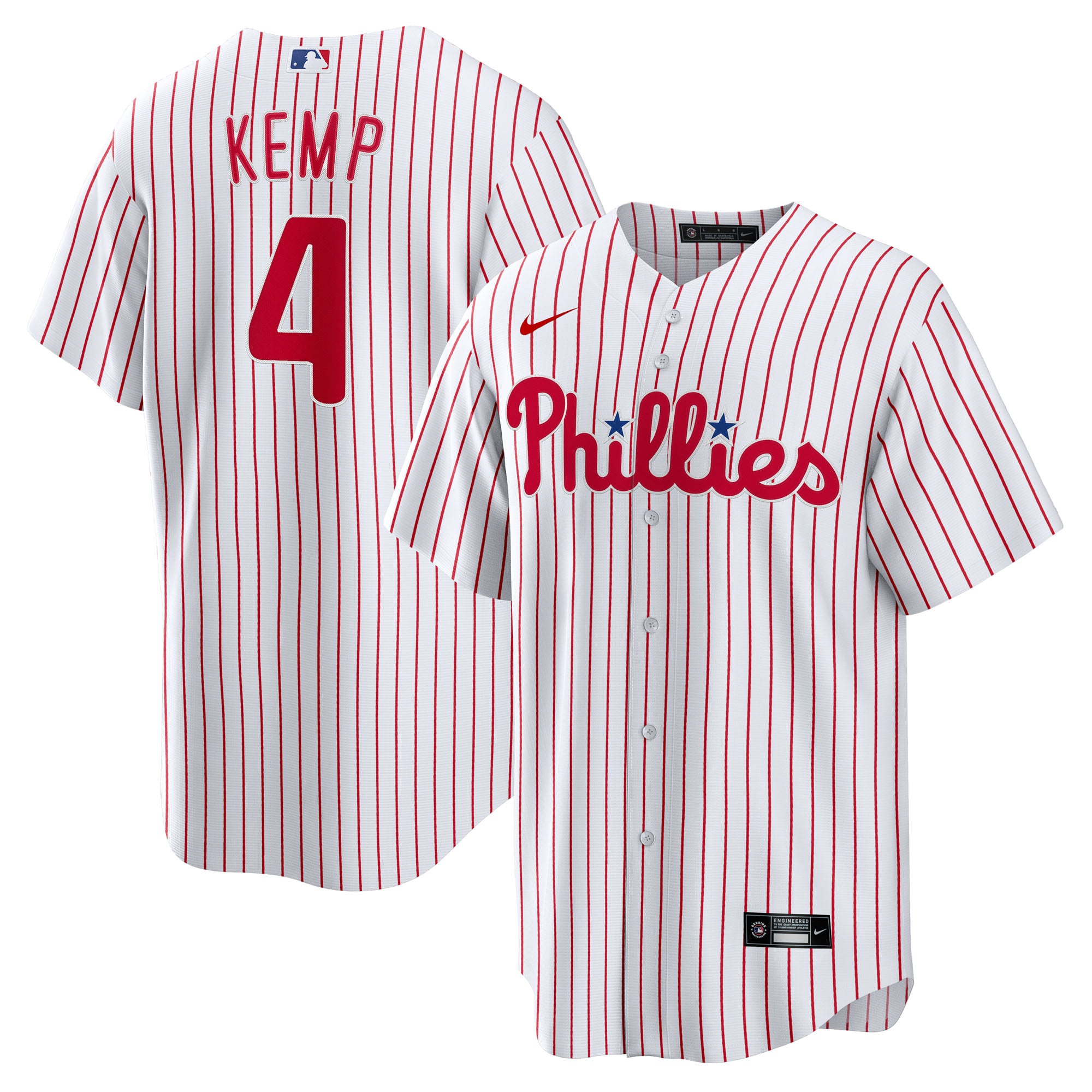 Men's Nike Otto Kemp White Philadelphia Phillies Home Replica Jersey