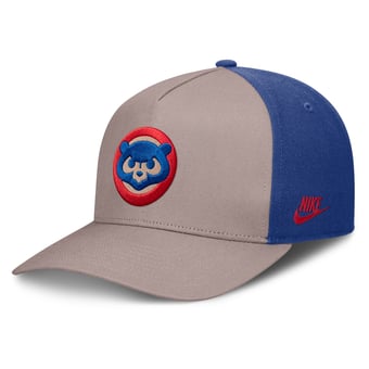 Men's Nike Light Brown/Royal Chicago Cubs Cooperstown Rise A-Frame Adjustable Hat