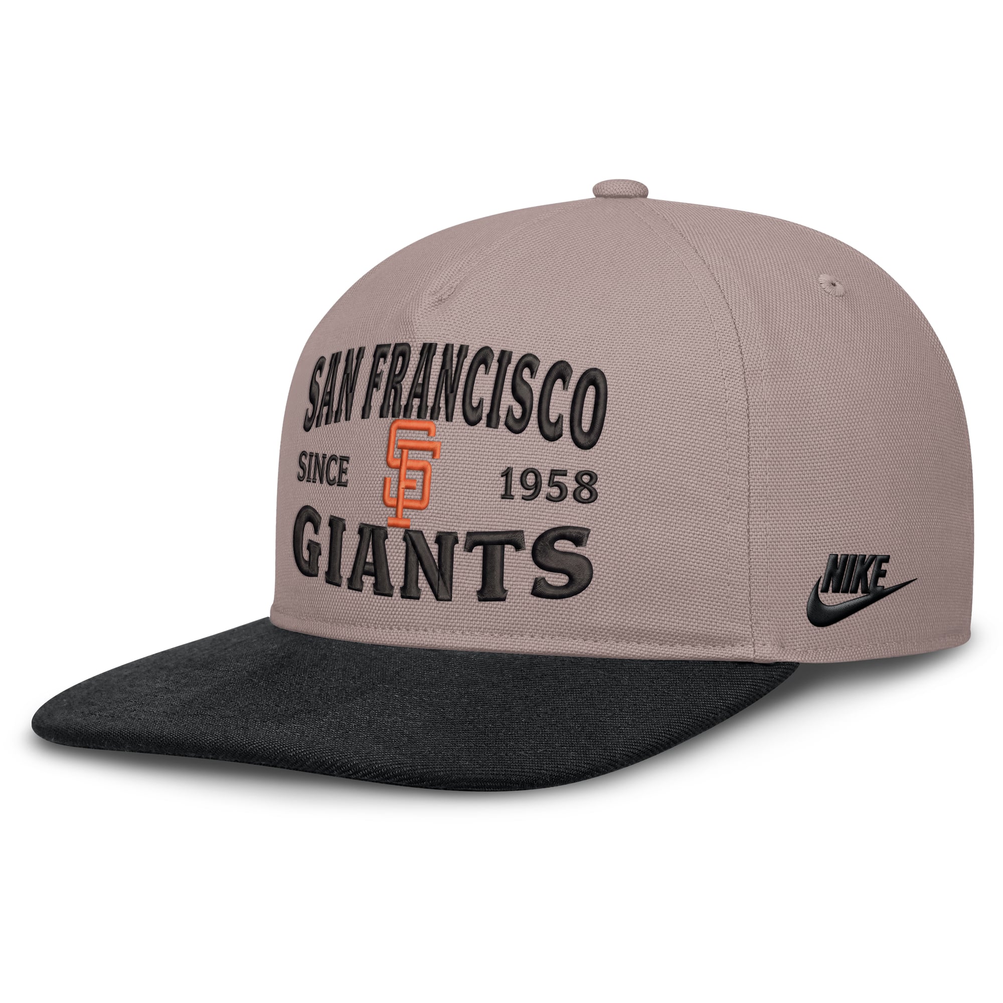 Men's Nike Light Brown/Black San Francisco Giants Pro A-Frame Adjustable Hat