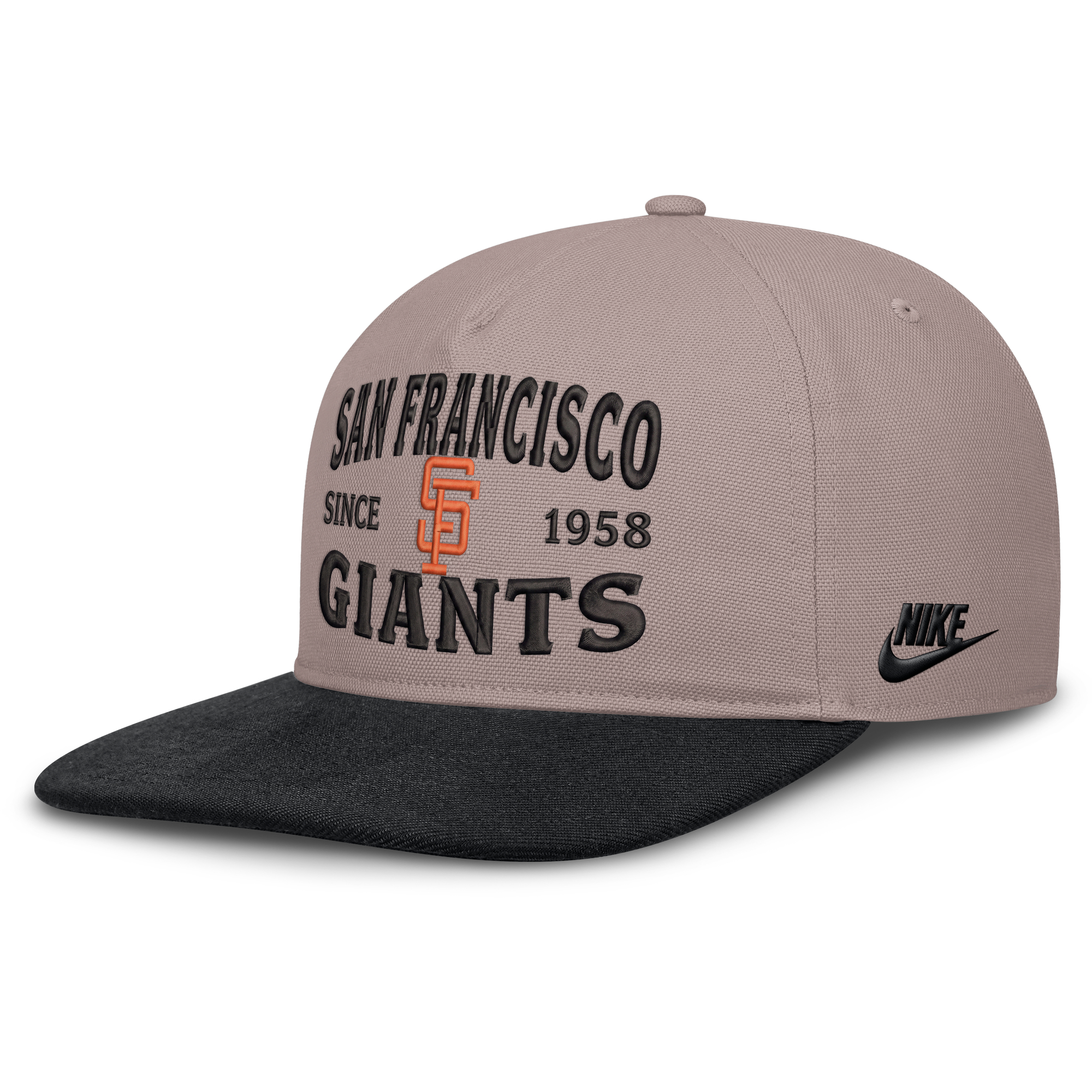 Men’s Nike Light Brown/Black San Francisco Giants Cooperstown Pro 5-Panel Adjustable Hat Men’s Nike Light Brown/Black San Francisco Giants Cooperstown Pro 5-Panel Adjustable Hat