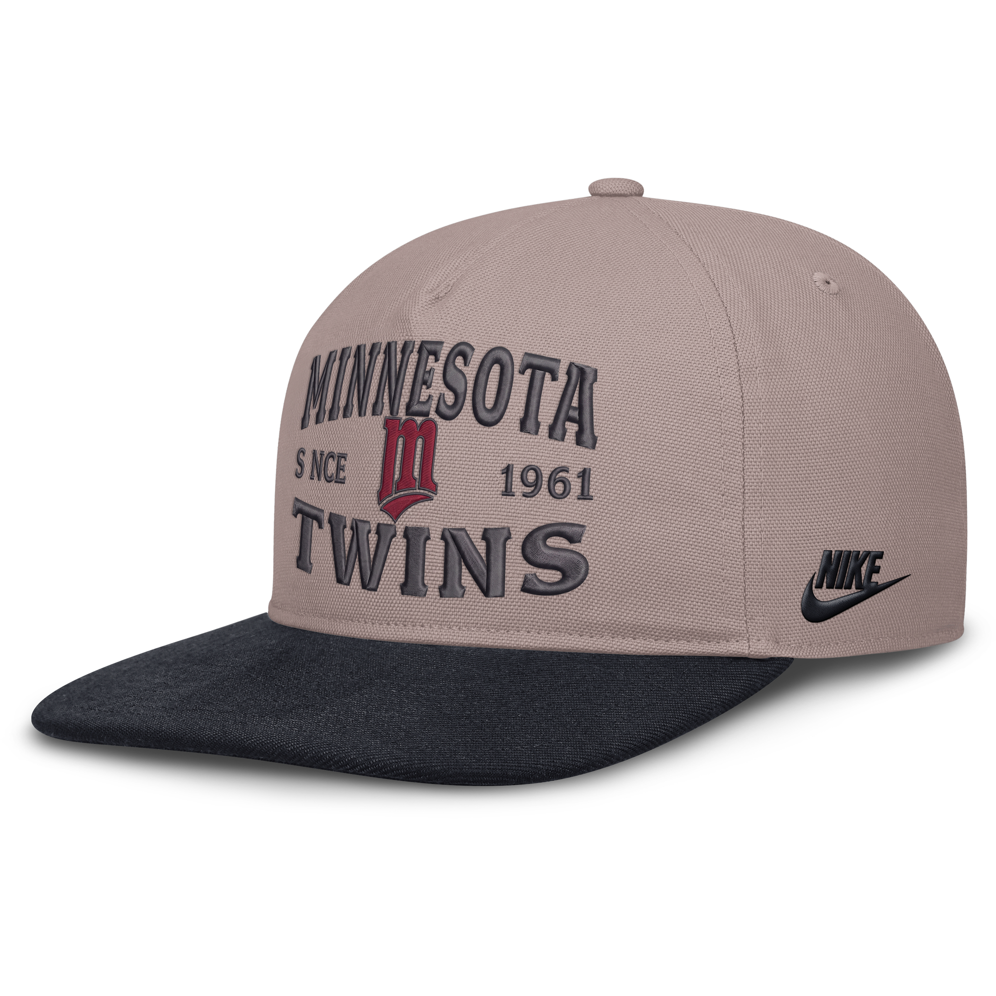 Men's Nike Light Brown/Navy Minnesota Twins Cooperstown Pro 5-Panel Adjustable Hat