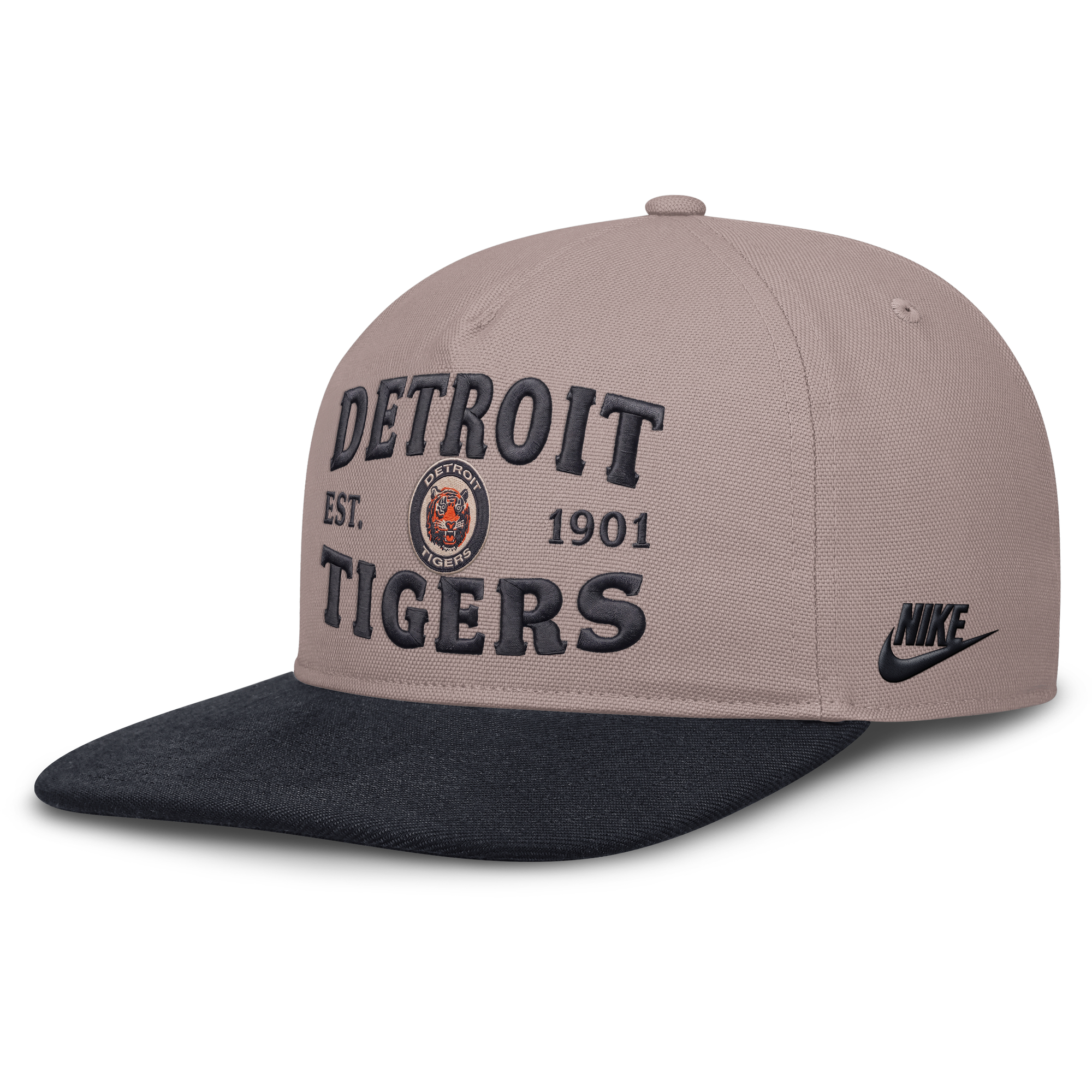 Men's Nike Light Brown/Navy Detroit Tigers Cooperstown Pro 5-Panel Adjustable Hat