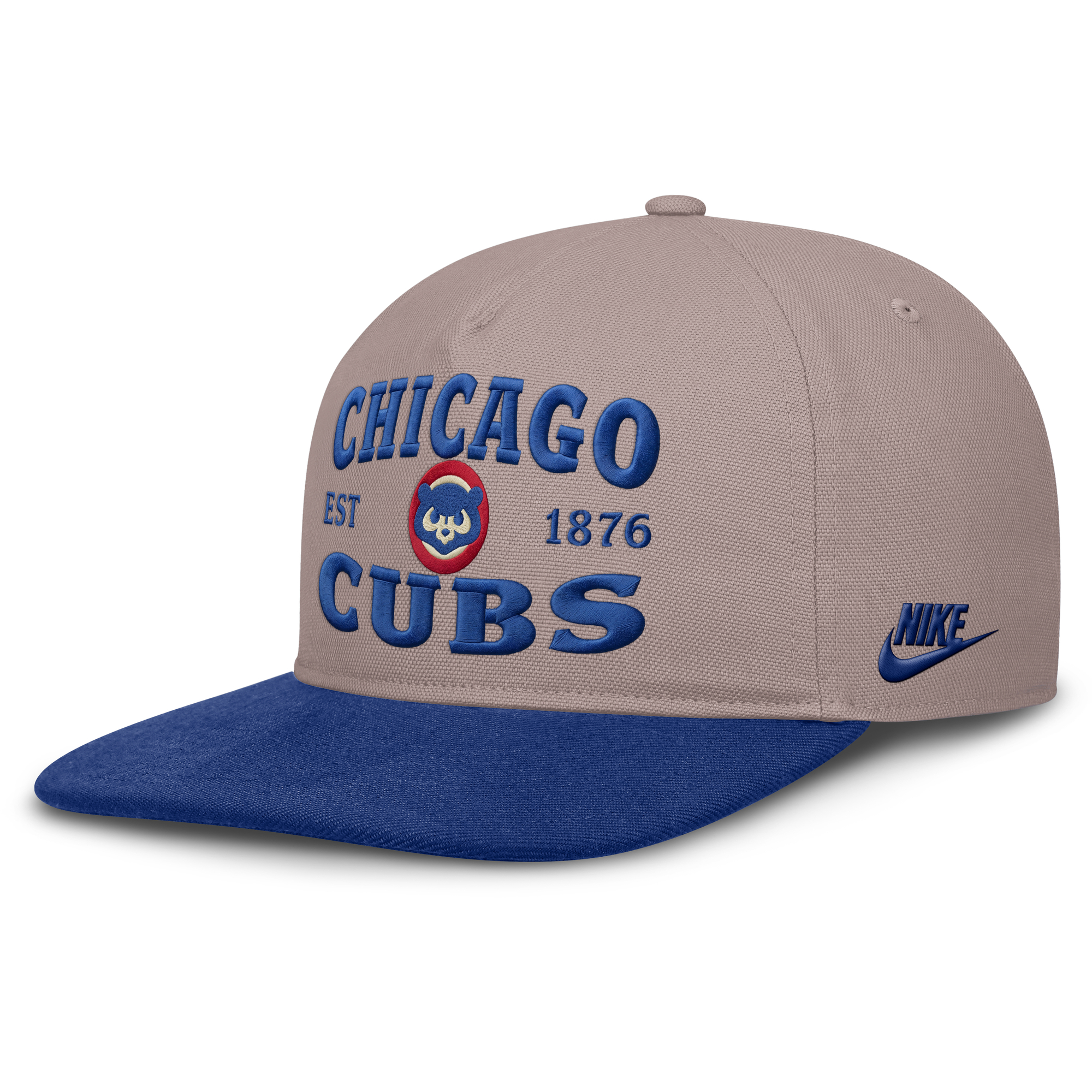 Men's Nike Light Brown/Royal Chicago Cubs Cooperstown Pro 5-Panel Adjustable Hat