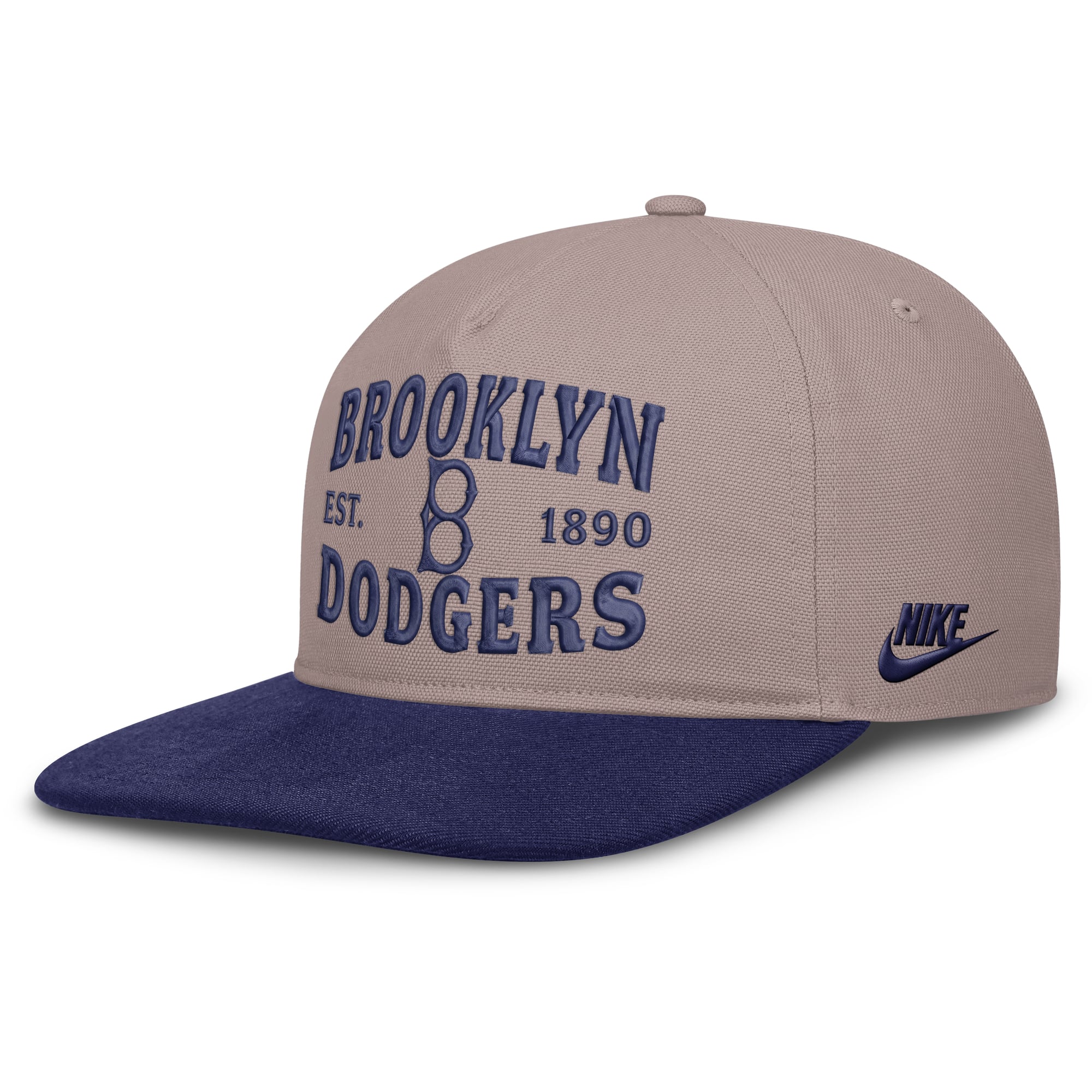 Men's Nike Light Brown/Royal Brooklyn Dodgers Pro A-Frame Adjustable Hat