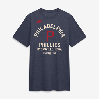 Men's Nike Navy Philadelphia Phillies 2026 Field of Dreams Nostalgic Tri-Blend T-Shirt