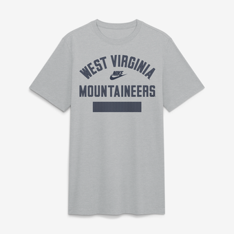 Men's Nike  Heather Gray West Virginia Mountaineers Arch Wordmark Legacy Tri-Blend T-Shirt