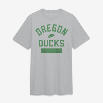 Men's Nike  Heather Gray Oregon Ducks Arch Wordmark Legacy Tri-Blend T-Shirt