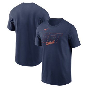 Men's Nike  Navy Detroit Tigers Alternate Logo 2-Hit T-Shirt