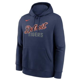 Men's Nike  Navy Detroit Tigers Alternate Club Fleece Hoodie