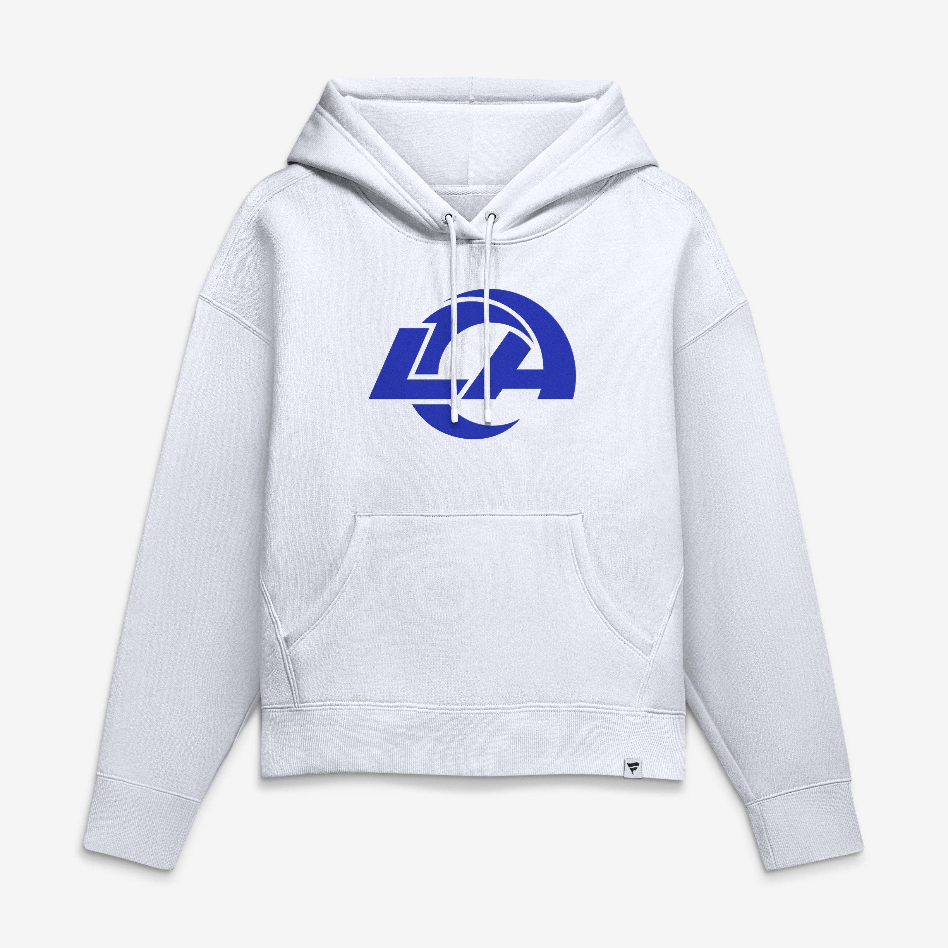 Women's Fanatics White Los Angeles Rams Logo Legacy Hoodie