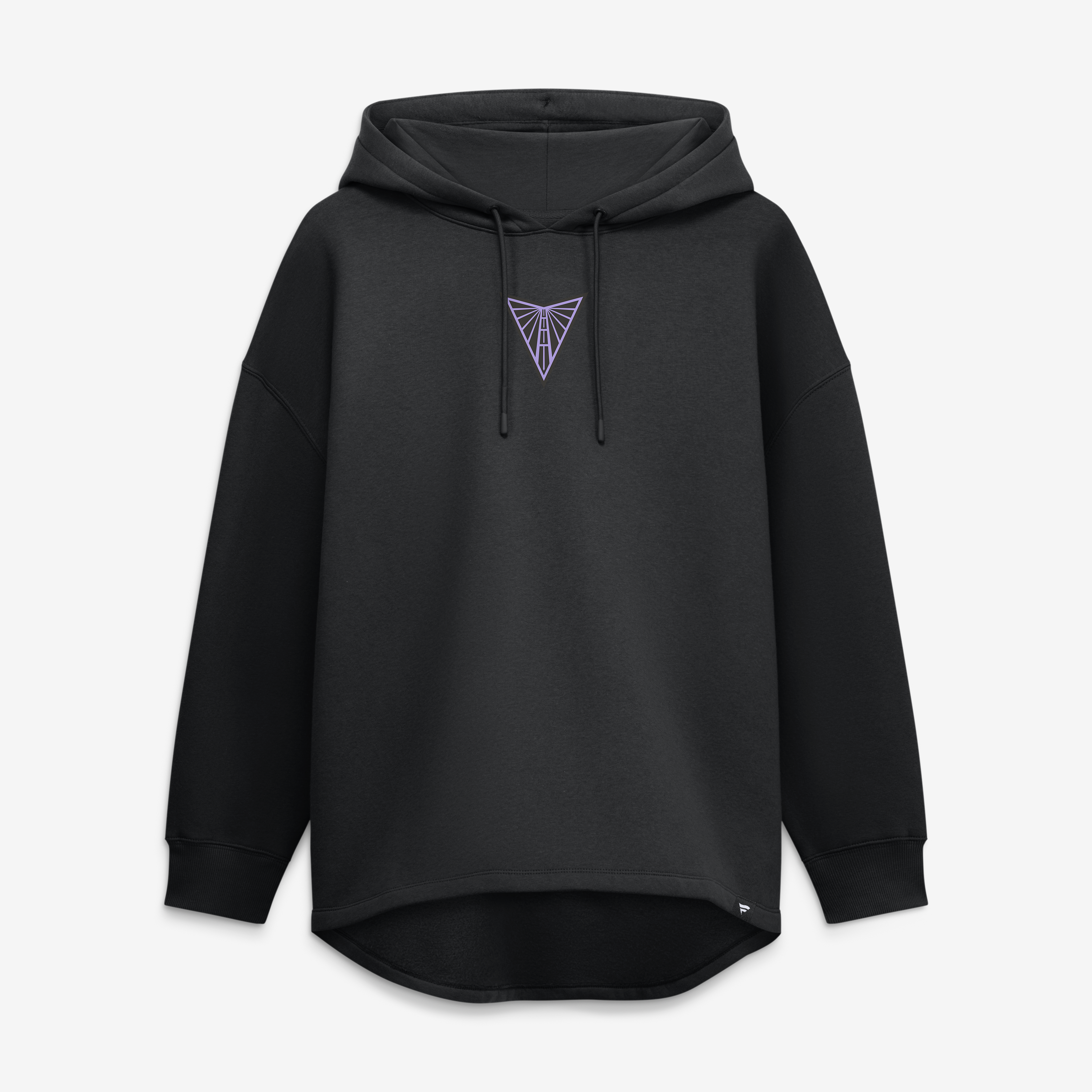 Women's Fanatics Eclipse Black Golden State Valkyries Oversized Tunic Fleece Hoodie