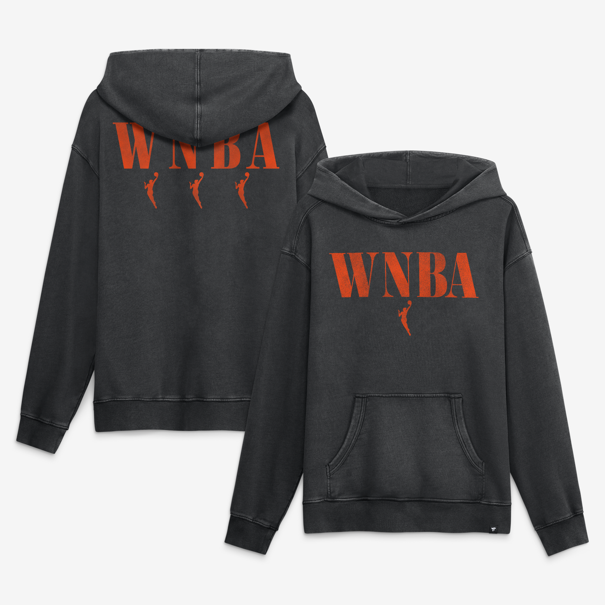 Men's Fanatics Black WNBA Relaxed Washed Hoodie