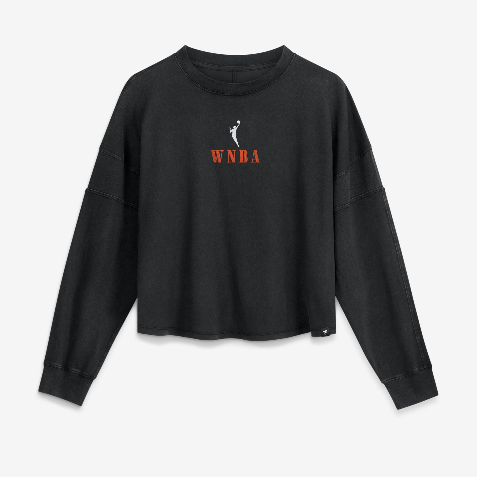 Women's Fanatics Black WNBA Gear Oversized Boxy Long Sleeve Top