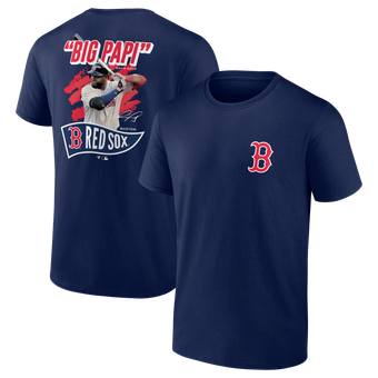 Men's Fanatics David Ortiz Navy Boston Red Sox Retired Player Nickname Name & Number T-Shirt