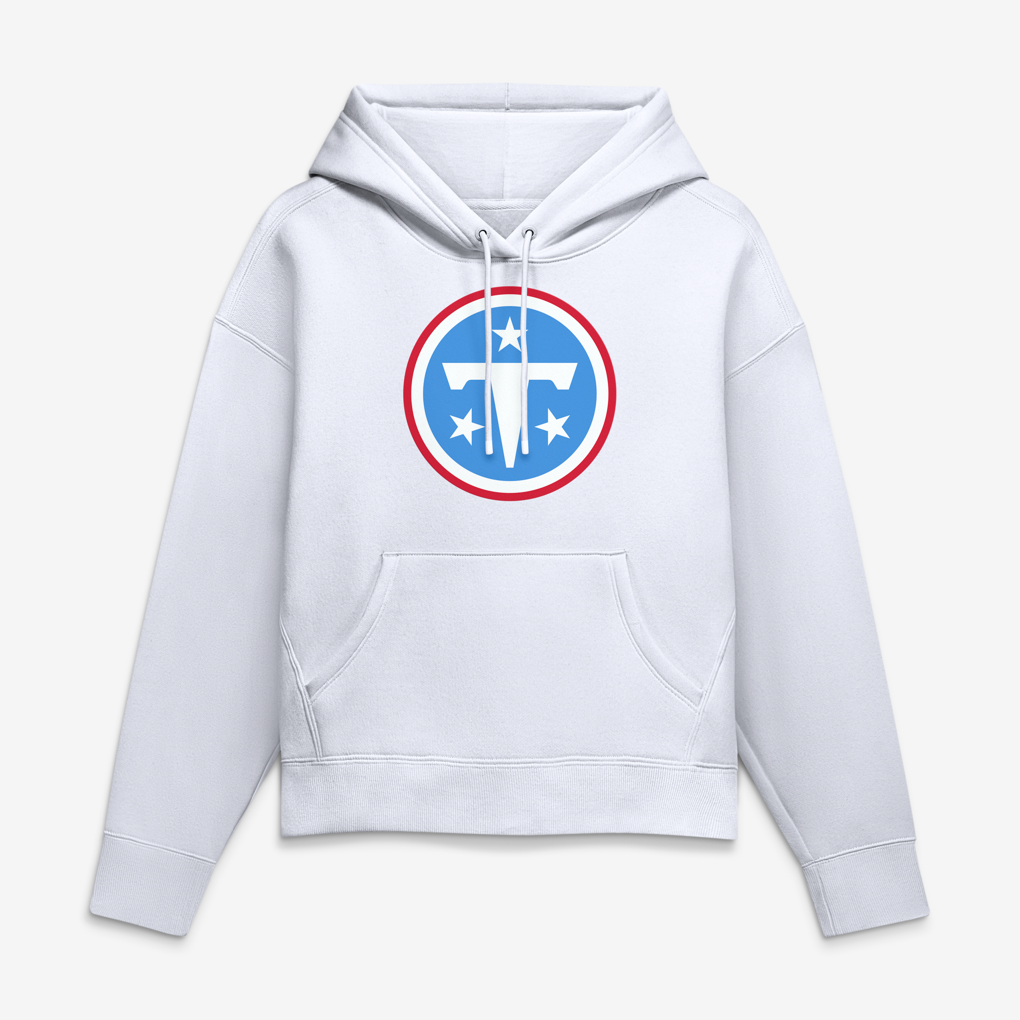 Women's Fanatics White Tennessee Titans Legacy Logo Essential Hoodie