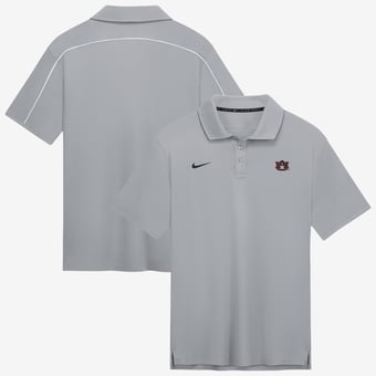 Men's Nike Gray Auburn Tigers Par Dri-FIT Polo