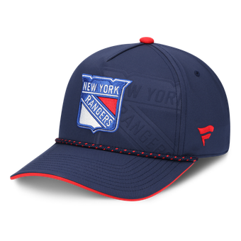 Men's Fanatics  Navy New York Rangers On Stage Podium A-Frame Adjustable Hat