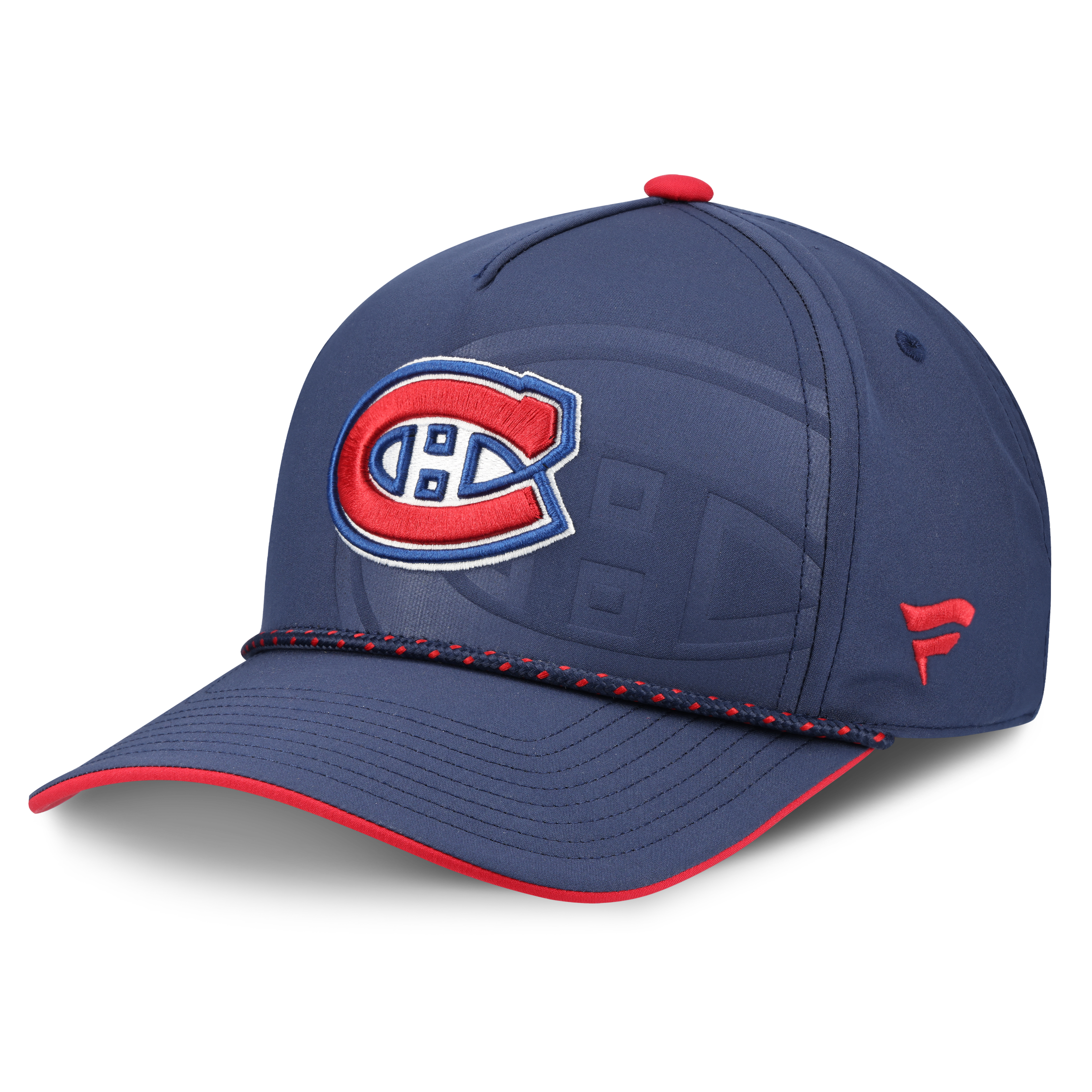 Men's Fanatics Navy Montreal Canadiens On Stage Podium A-Frame Adjustable Hat