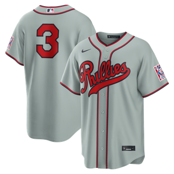 Men's Nike Bryce Harper Gray Philadelphia Phillies 2026 Field of Dreams Stadium Jersey