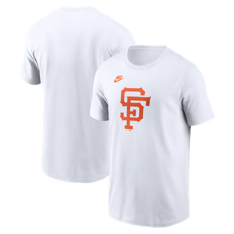 Men's Nike White San Francisco Giants Cooperstown Collection Logo T-Shirt