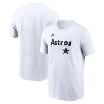 Men's Nike White Houston Astros Cooperstown Collection Logo T-Shirt