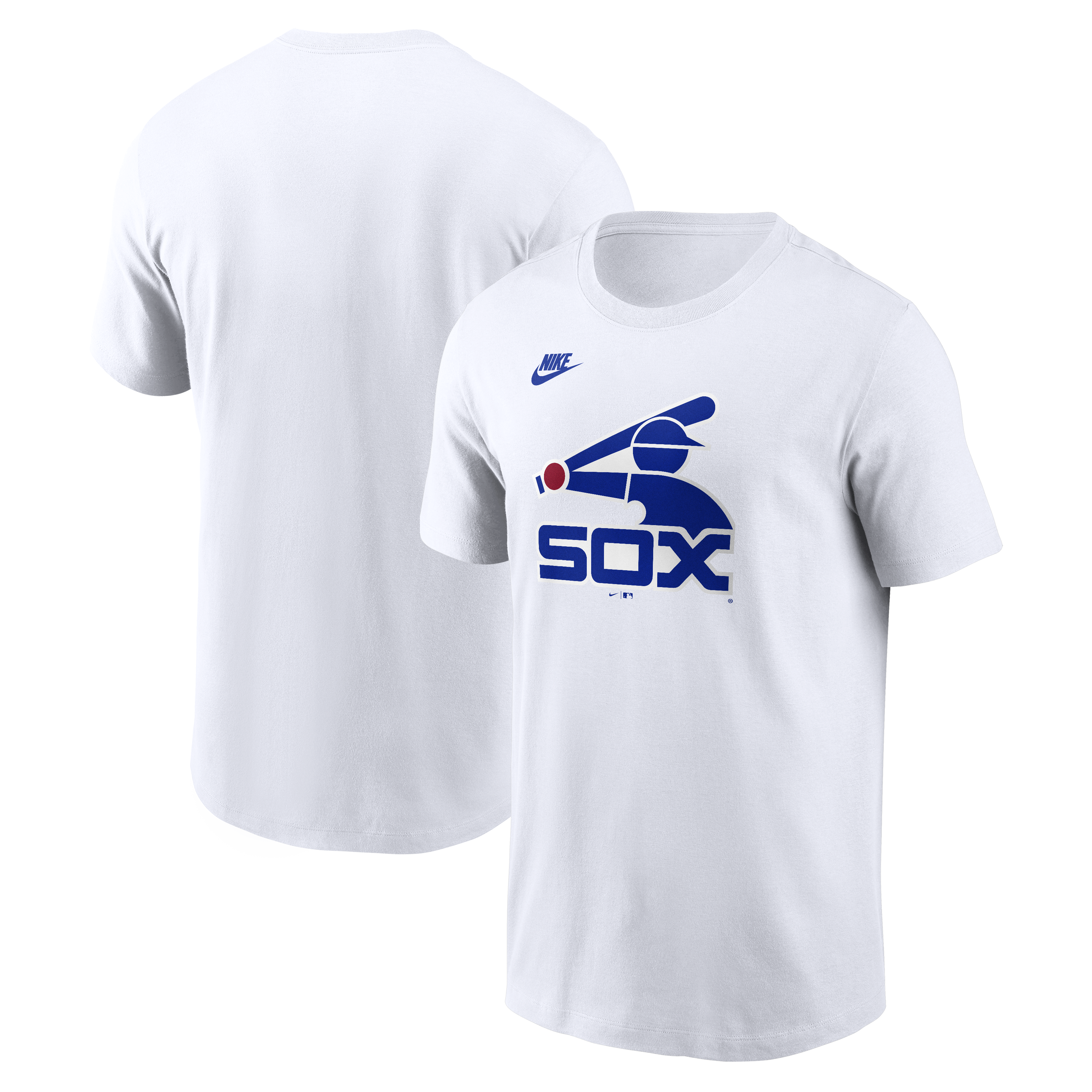 Men's Nike White Chicago White Sox Cooperstown Collection Logo T-Shirt