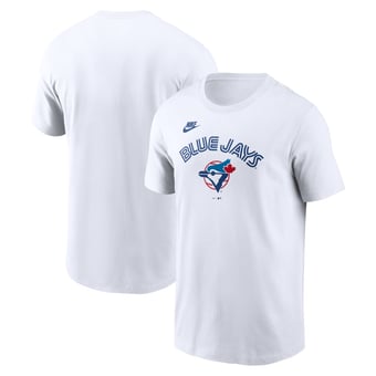Men's Nike White Toronto Blue Jays Cooperstown Collection Wordmark T-Shirt