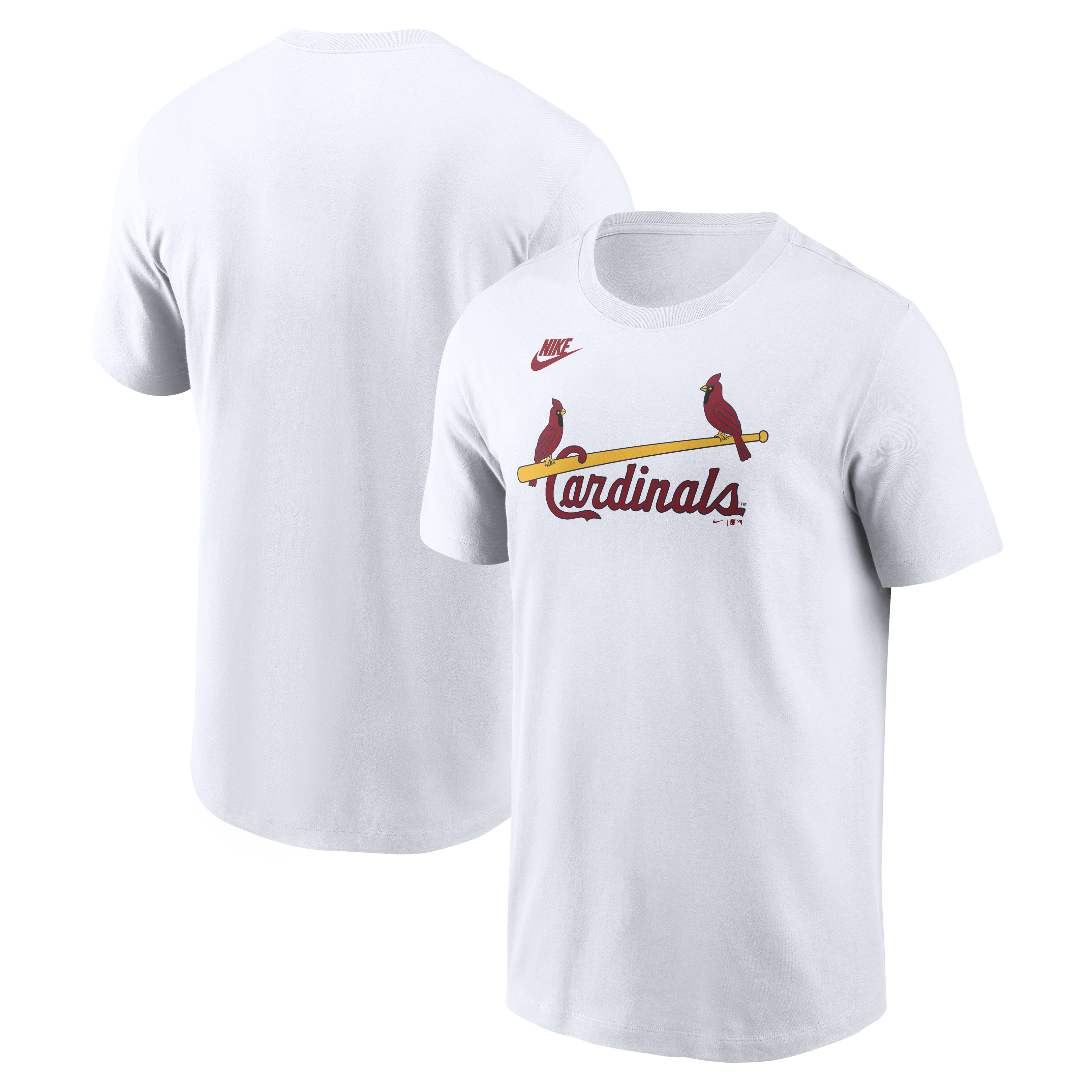 Men's Nike White St. Louis Cardinals Cooperstown Collection Wordmark T-Shirt