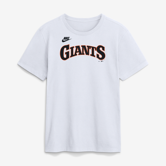 Men's Nike White San Francisco Giants Cooperstown Collection Wordmark T-Shirt