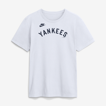Men's Nike White New York Yankees Cooperstown Collection Wordmark T-Shirt