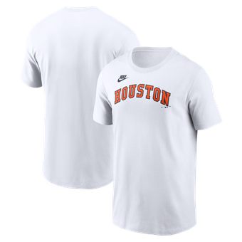 Men's Nike White Houston Astros Cooperstown Collection Wordmark T-Shirt