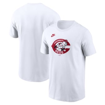 Men's Nike White Cincinnati Reds Cooperstown Collection Wordmark T-Shirt