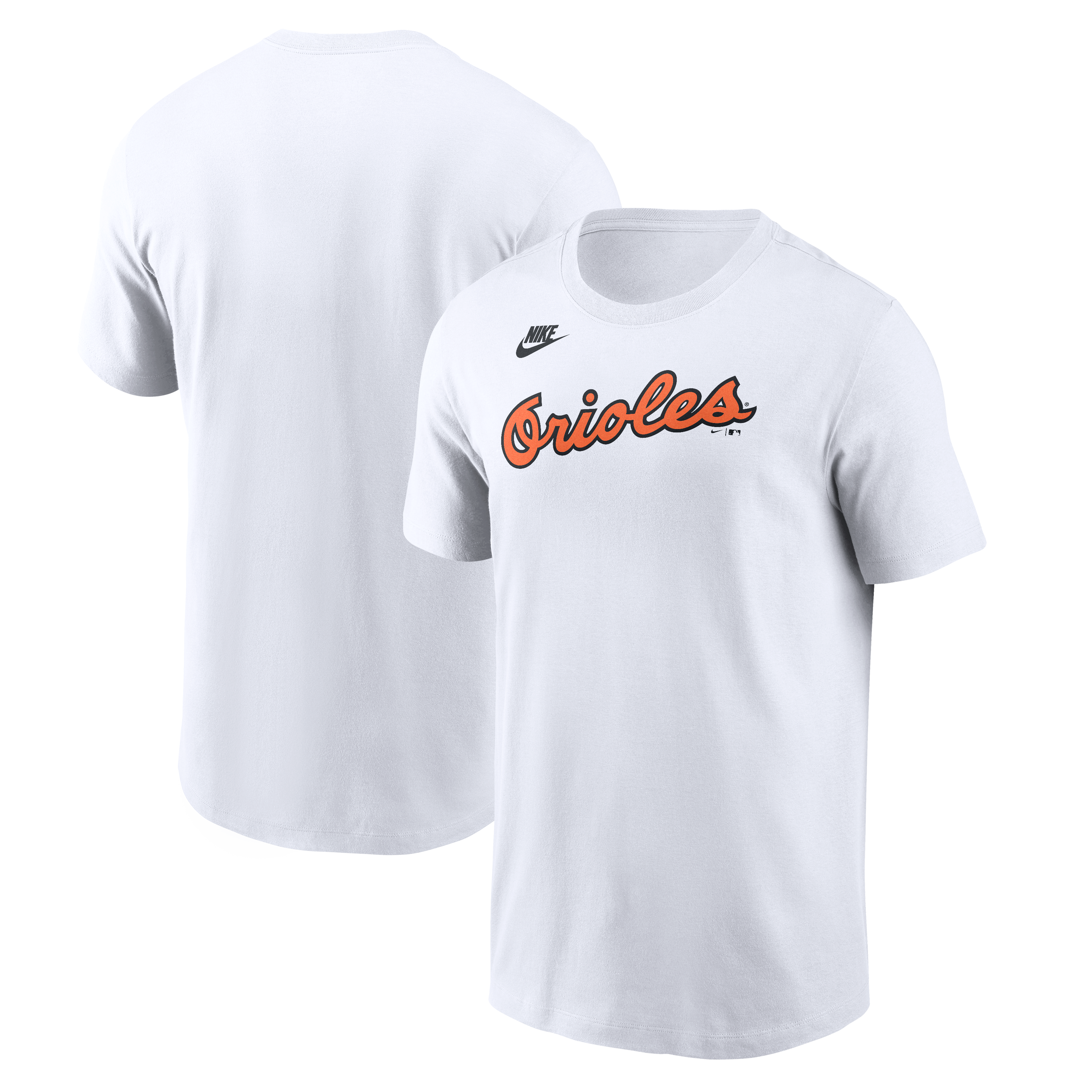 Men's Nike White Baltimore Orioles Cooperstown Collection Wordmark T-Shirt