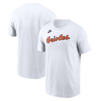 Men's Nike White Baltimore Orioles Cooperstown Collection Wordmark T-Shirt