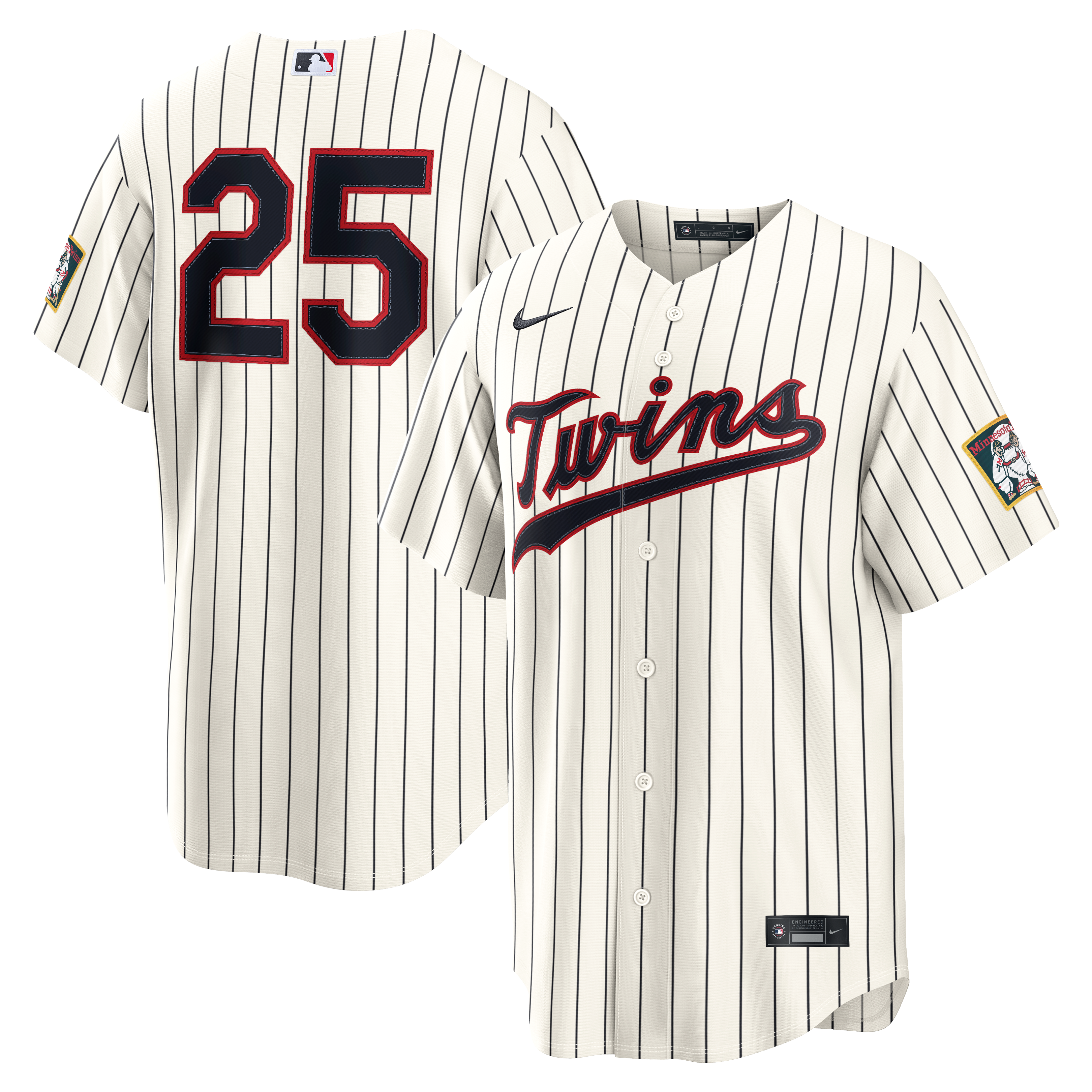 Men's Nike Byron Buxton Cream Minnesota Twins 2026 Field of Dreams Stadium Jersey