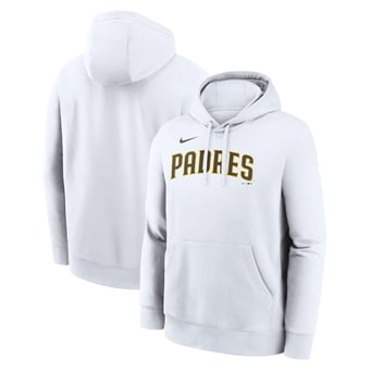 Men's Nike White San Diego Padres Dri-FIT Club Hoodie