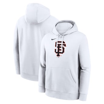 Men's Nike White San Francisco Giants Logo Club Hoodie