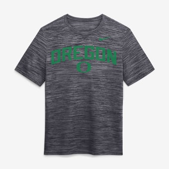 Men's Nike  Black Oregon Ducks Primetime Arch Logo Velocity Dri-FIT T-Shirt