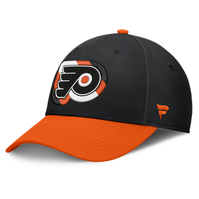 Men's Fanatics  Black/Orange Philadelphia Flyers Stretch Hat